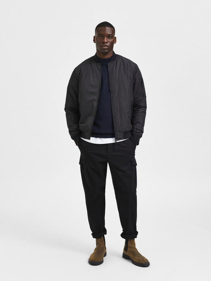 Black Bomber Jacket