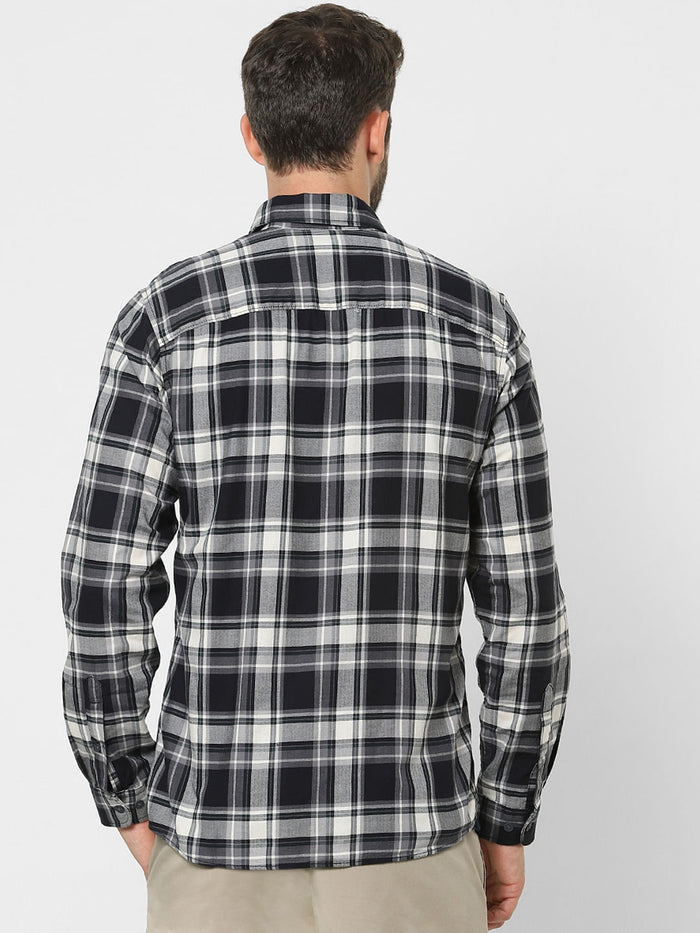 Black Check Organic Cotton Full Sleeves Shirt