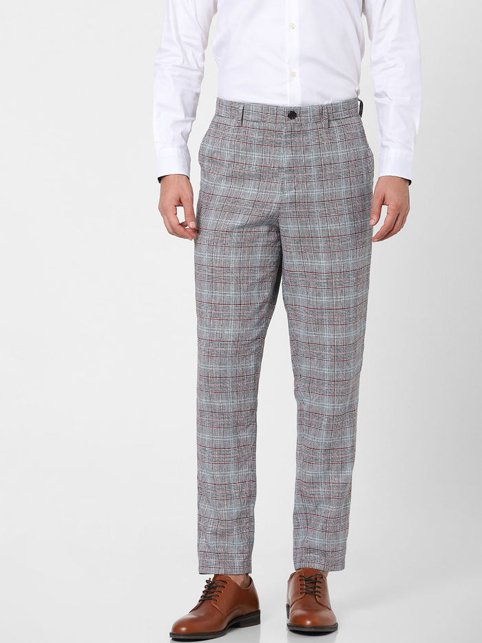 Black Check Trousers