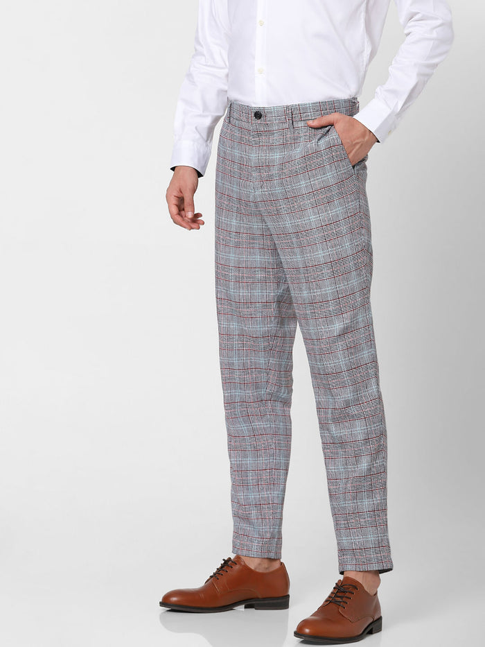 Black Check Trousers