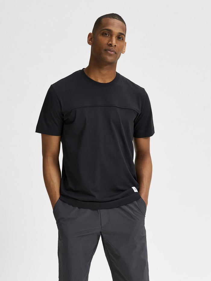 Black Organic Cotton Crew Neck T-Shirt