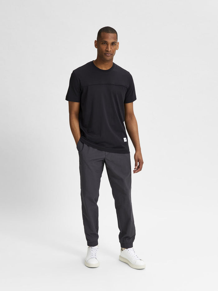 Black Organic Cotton Crew Neck T-Shirt