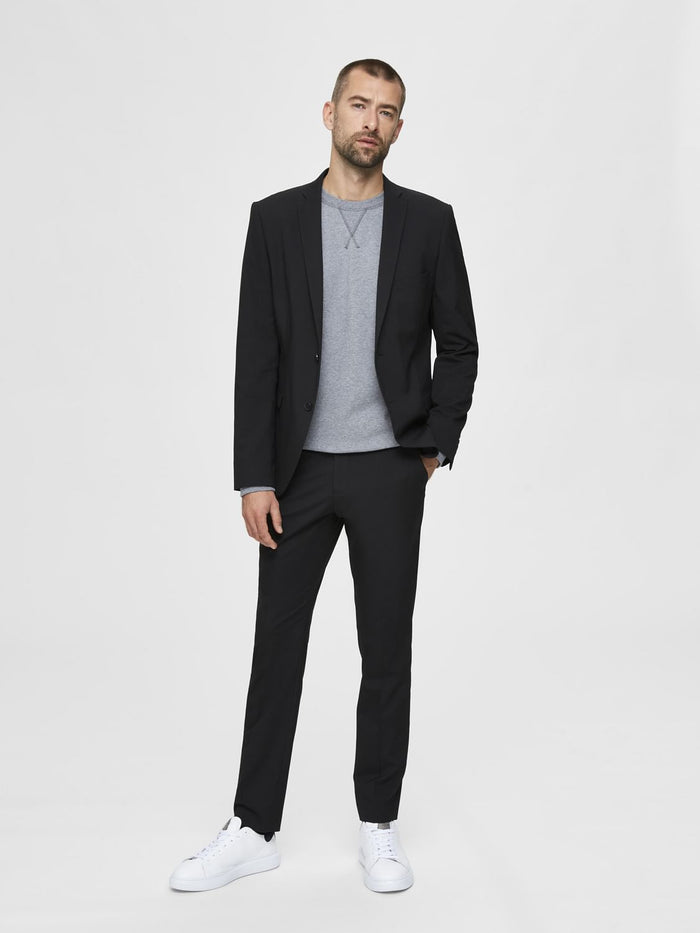 Black Slim Fit Suit Blazer