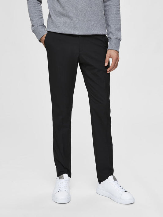Black Slim Fit Suit Trousers