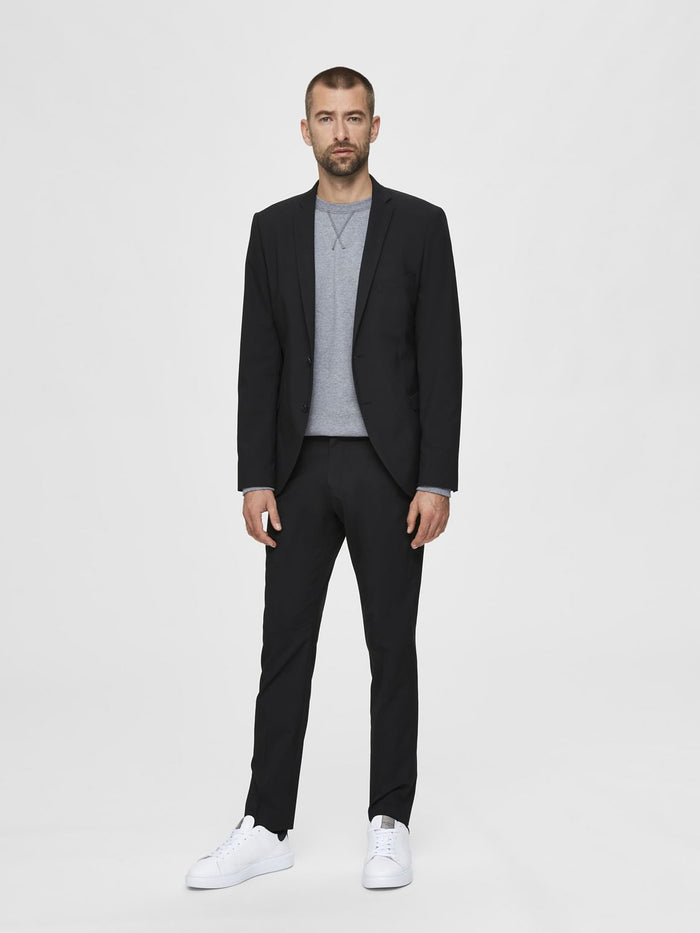 Black Slim Fit Suit Trousers