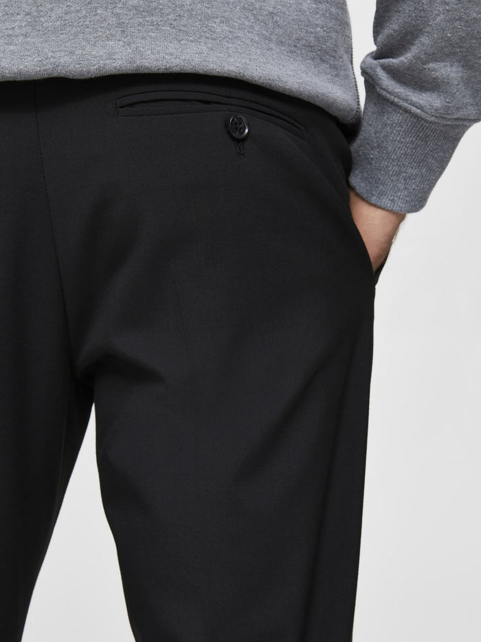 Black Slim Fit Suit Trousers