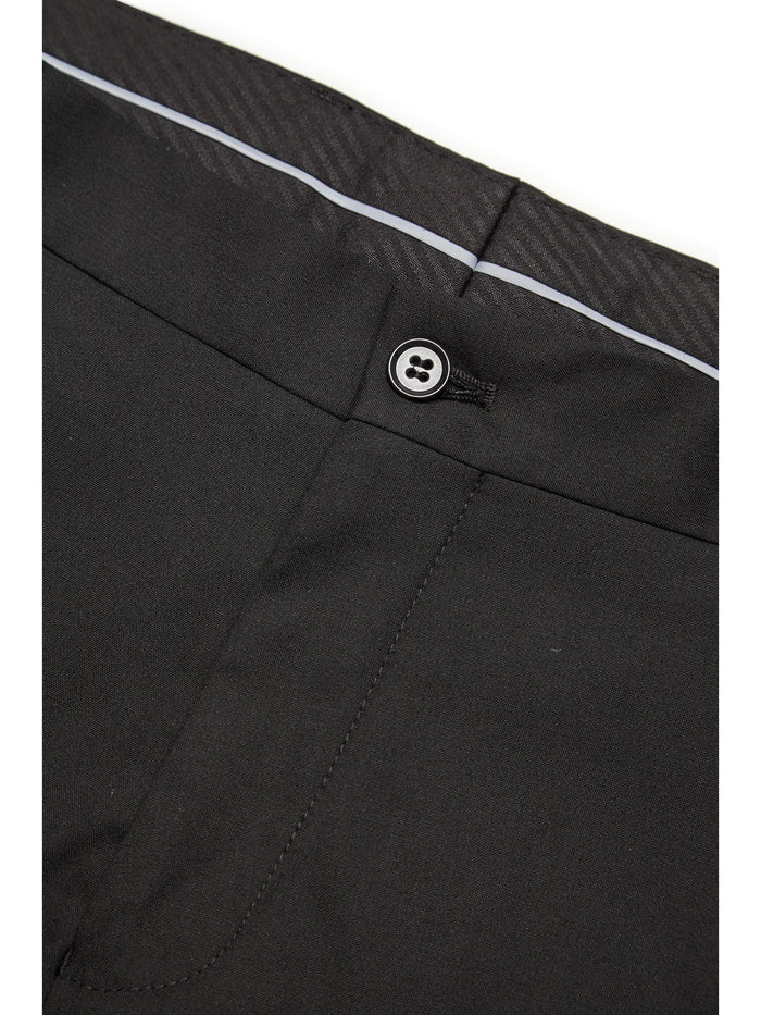 Black Slim Fit Suit Trousers