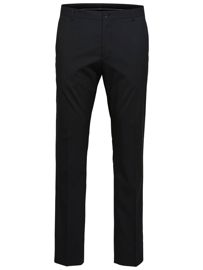 Black Slim Fit Suit Trousers