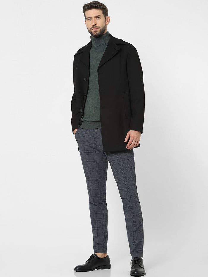 Black Solid Coat