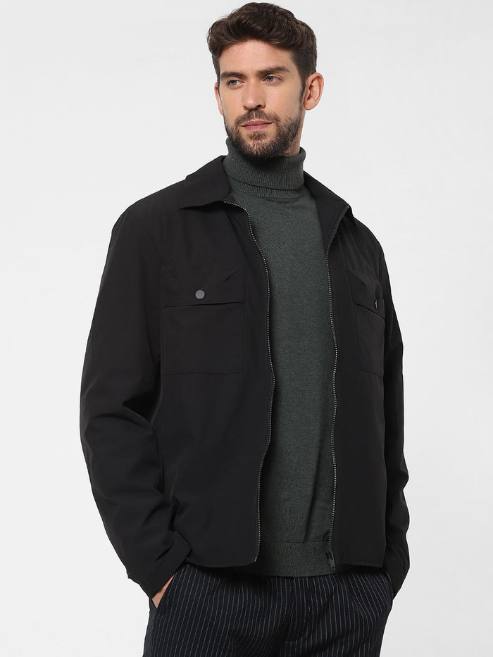 Black Solid Jacket