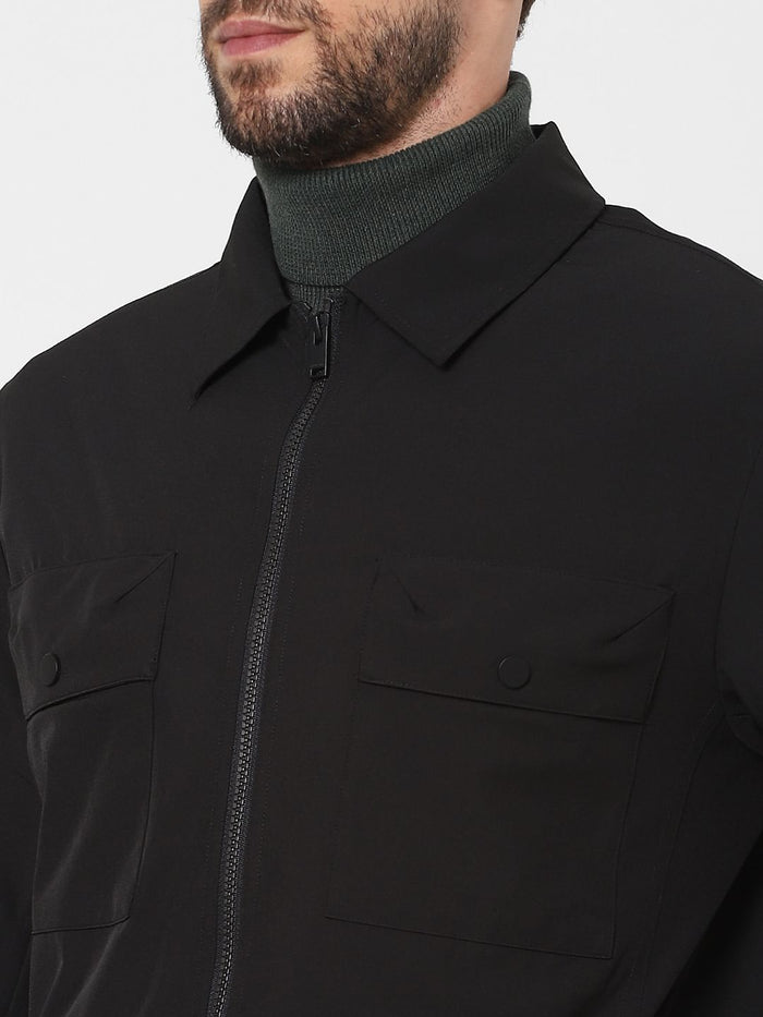Black Solid Jacket