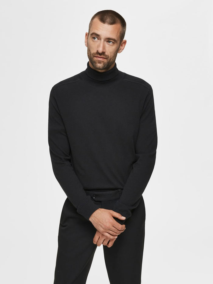 Black Turtleneck Pullover