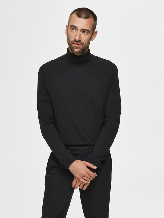 Black Turtleneck Pullover