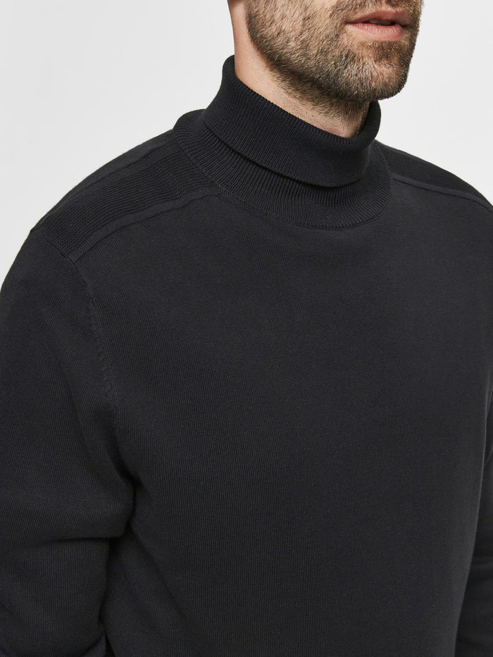 Black Turtleneck Pullover