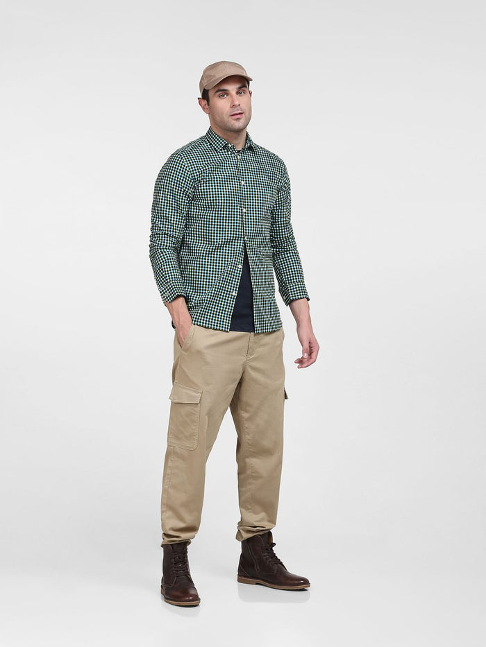 Blue Check Full Sleeves Shirt