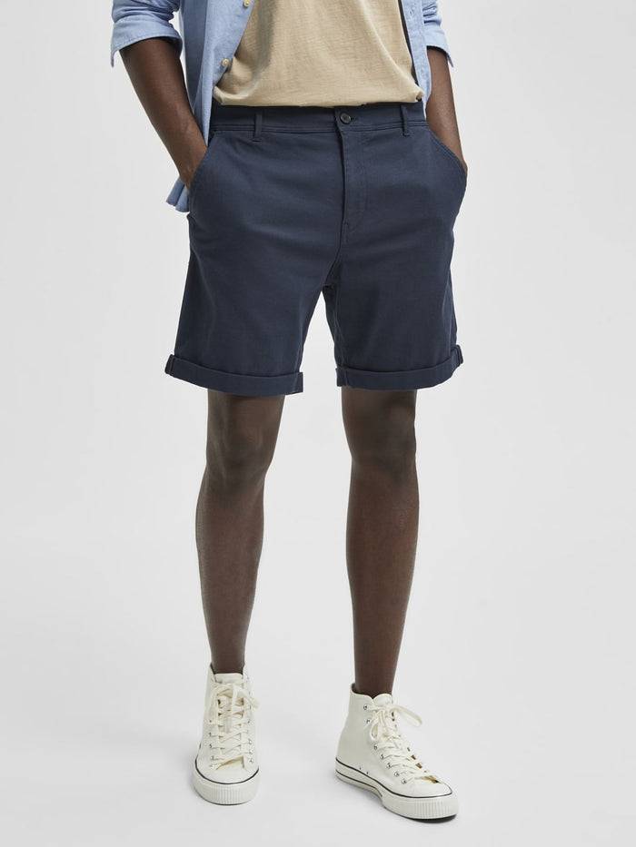 Blue Chino Shorts