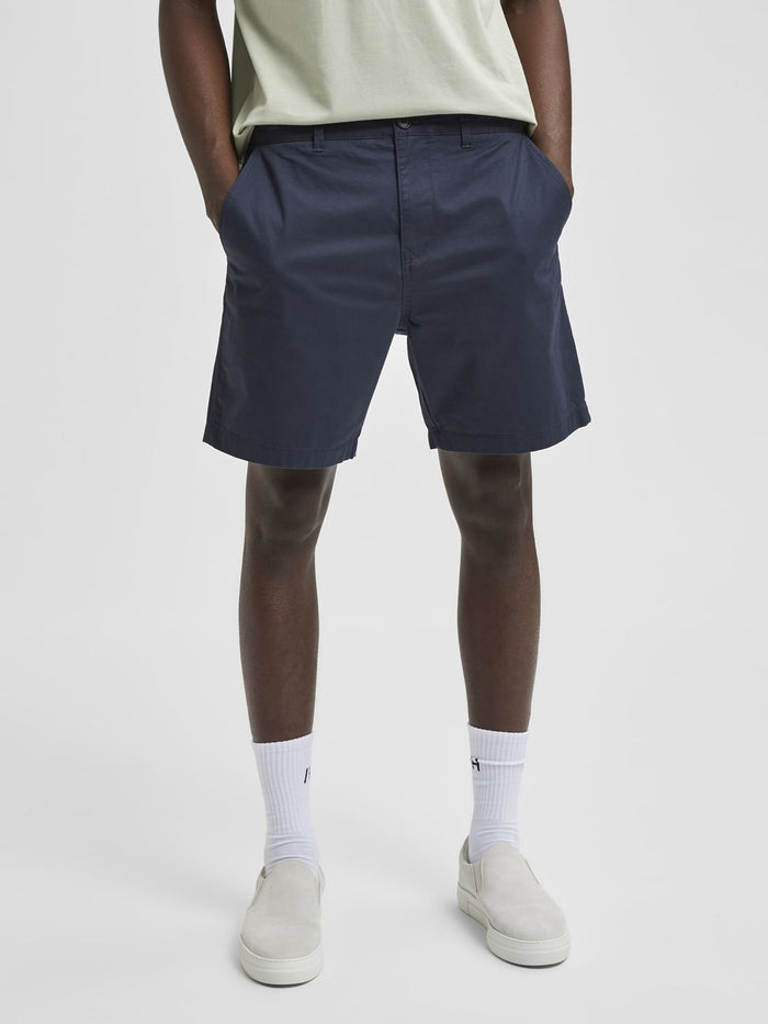 Blue Chino Shorts