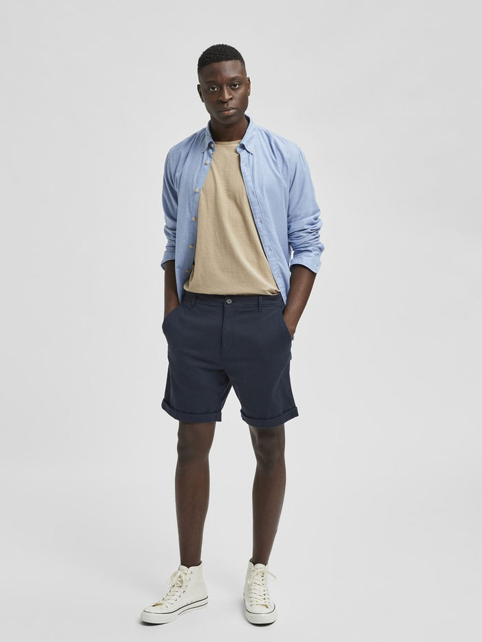 Blue Chino Shorts