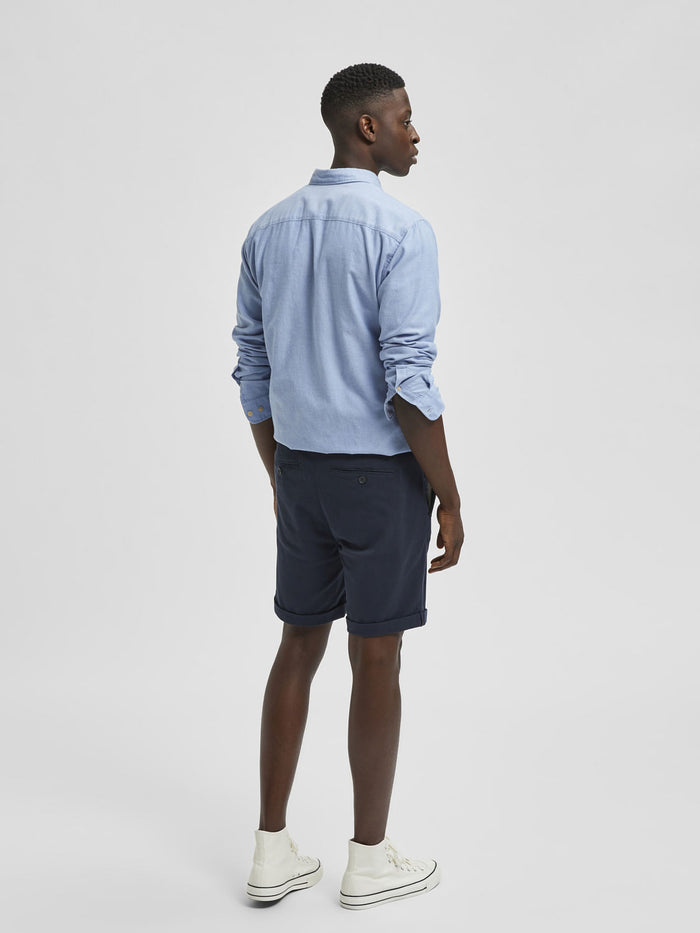 Blue Chino Shorts