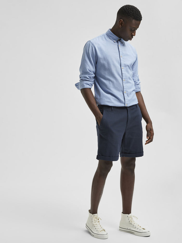 Blue Chino Shorts