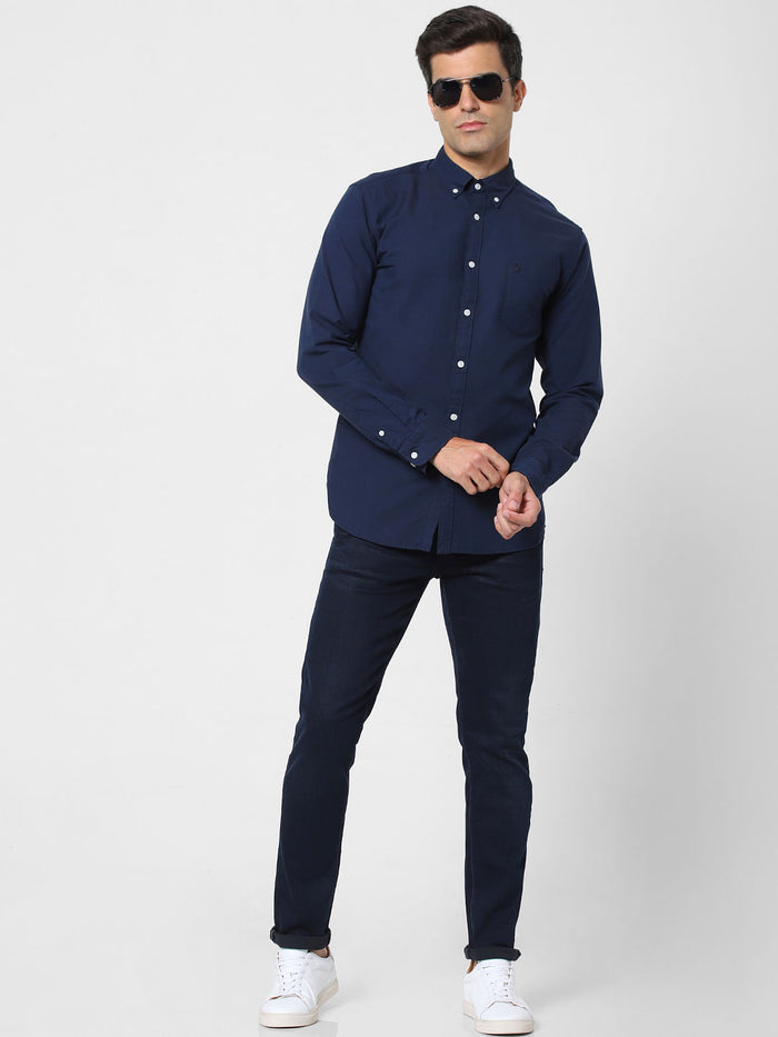 Blue Full Sleeves Shirt
