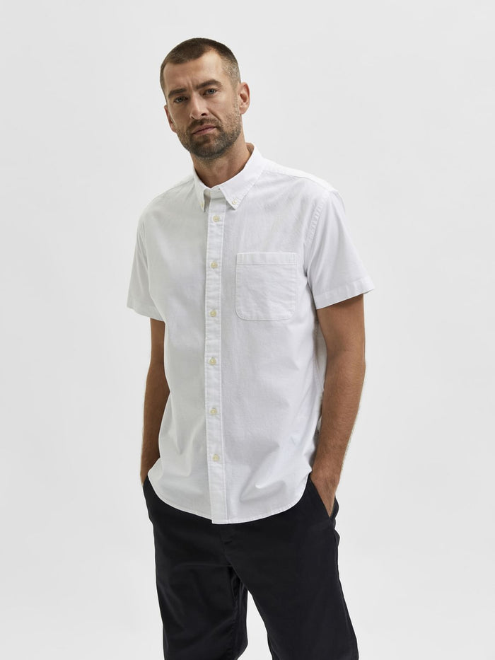 Blue Organic Cotton Half Sleeves Shirt