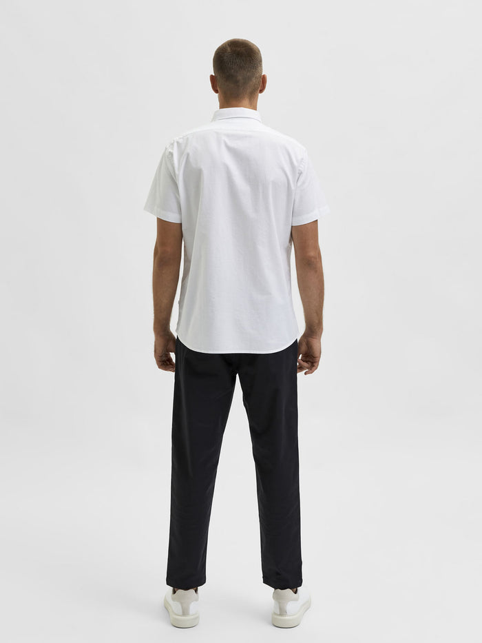 Blue Organic Cotton Half Sleeves Shirt