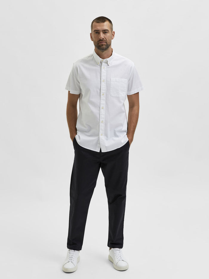 Blue Organic Cotton Half Sleeves Shirt