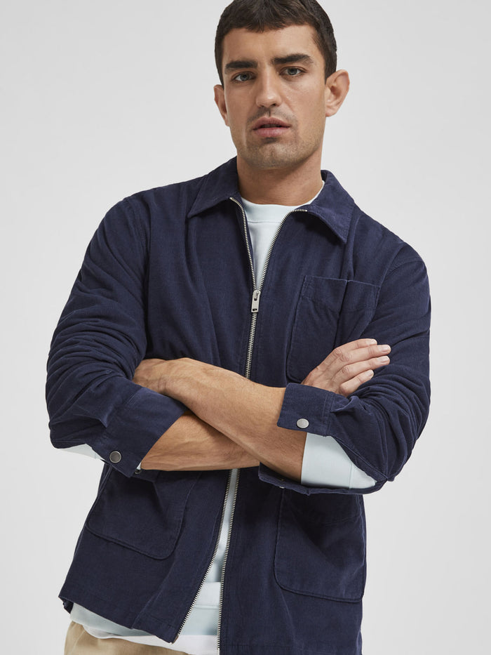 Blue Organic Cotton Overshirt