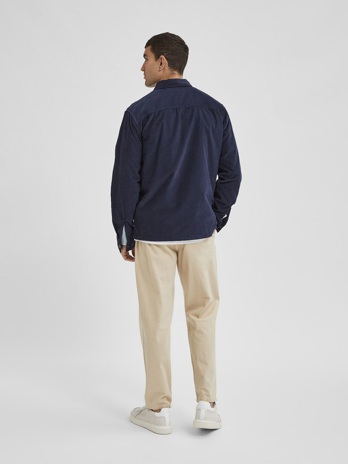Blue Organic Cotton Overshirt
