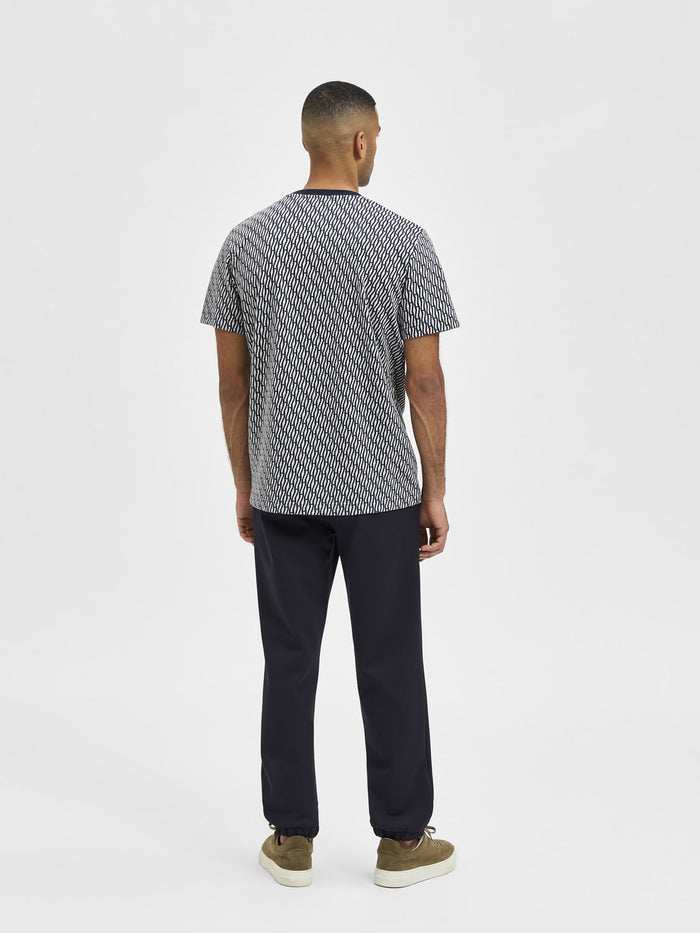 Blue Patterned T-Shirt