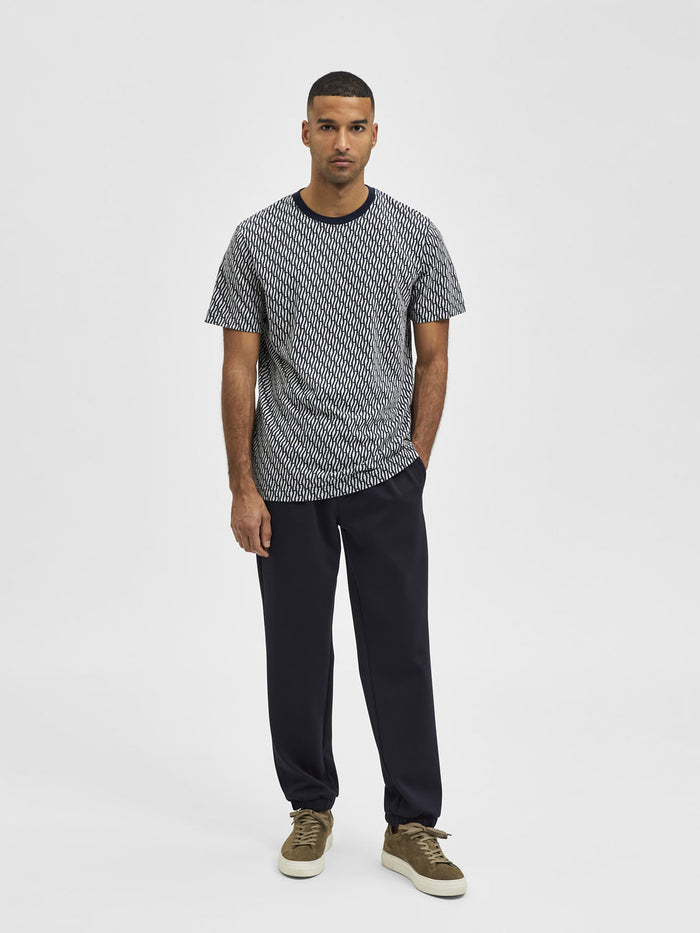 Blue Patterned T-Shirt