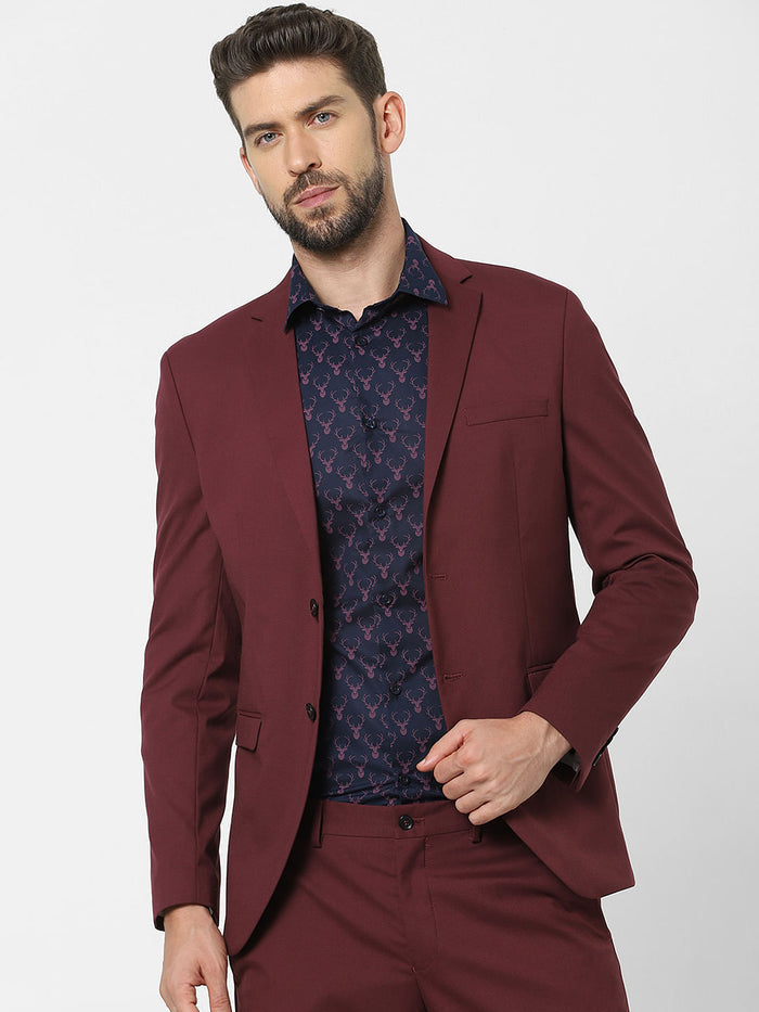 Blue Printed Organic Cotton Full Sleeves Shirt