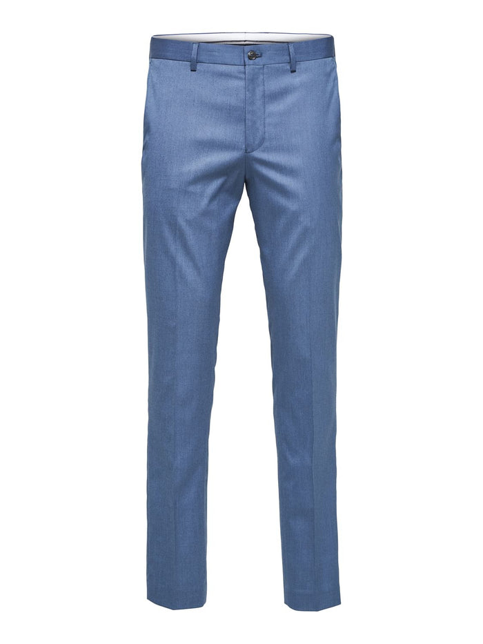 Blue Slim Fit Suit Trousers