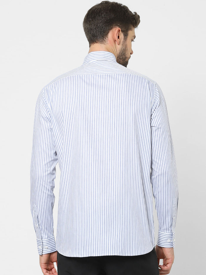 Blue Striped Organic Cotton Shirt
