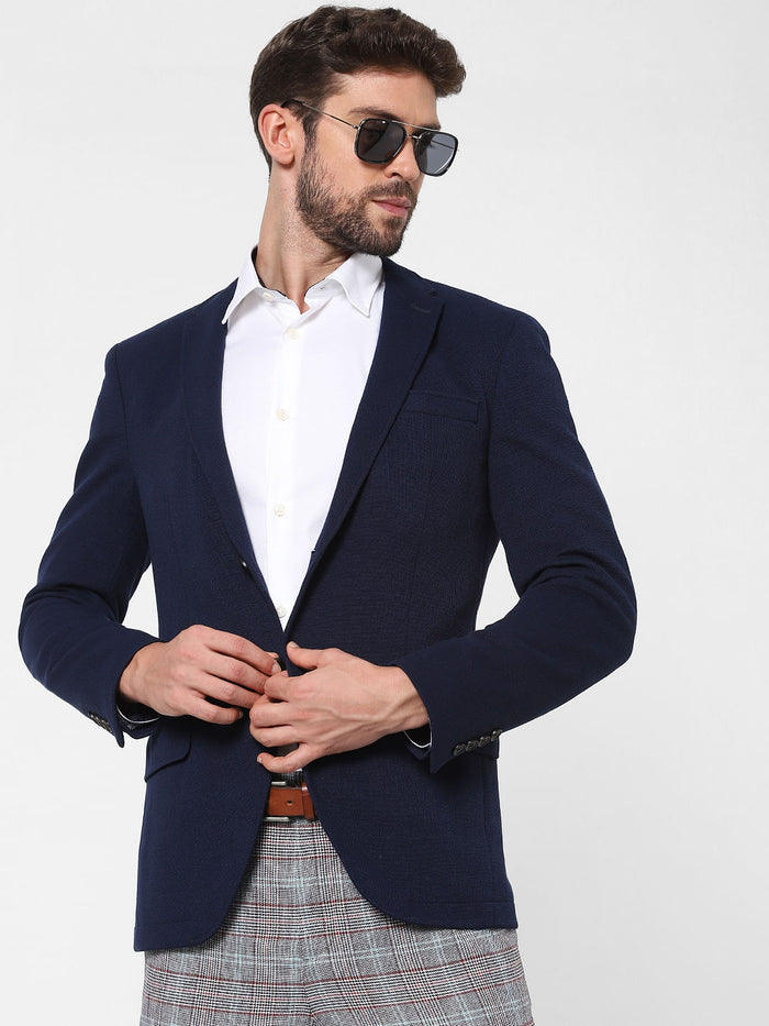 Blue Tailored Slim Fit Blazer