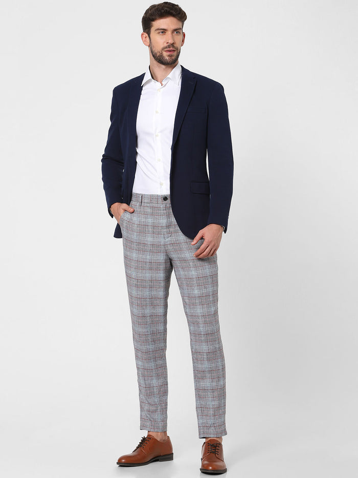 Blue Tailored Slim Fit Blazer