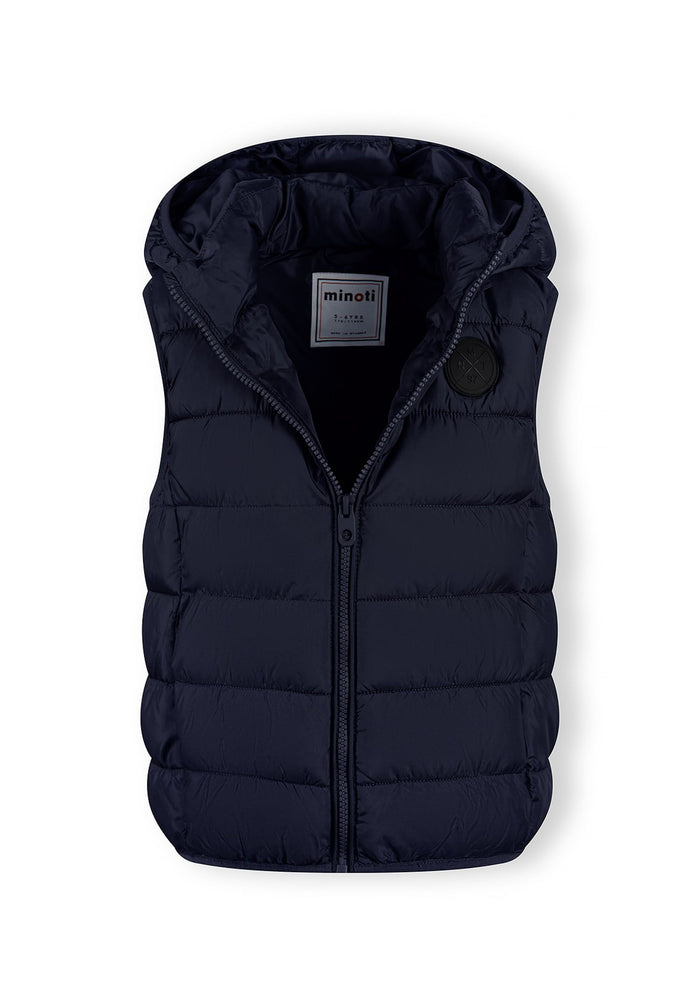 Padded Gilet Navy Hooded Boys - 4