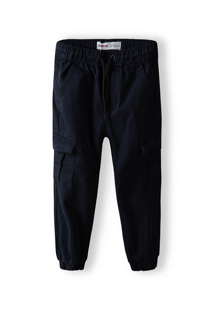 Cargo Combat Trousers, Navy, Utility Pockets - 2