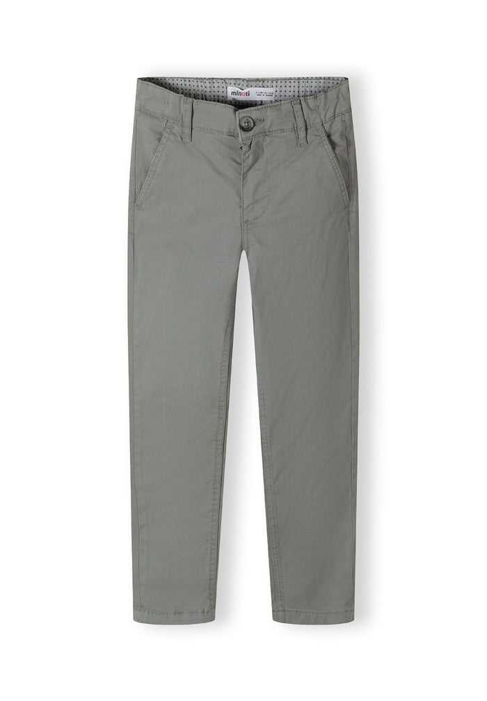 Chino Trousers Tailored Fit Grey - 1
