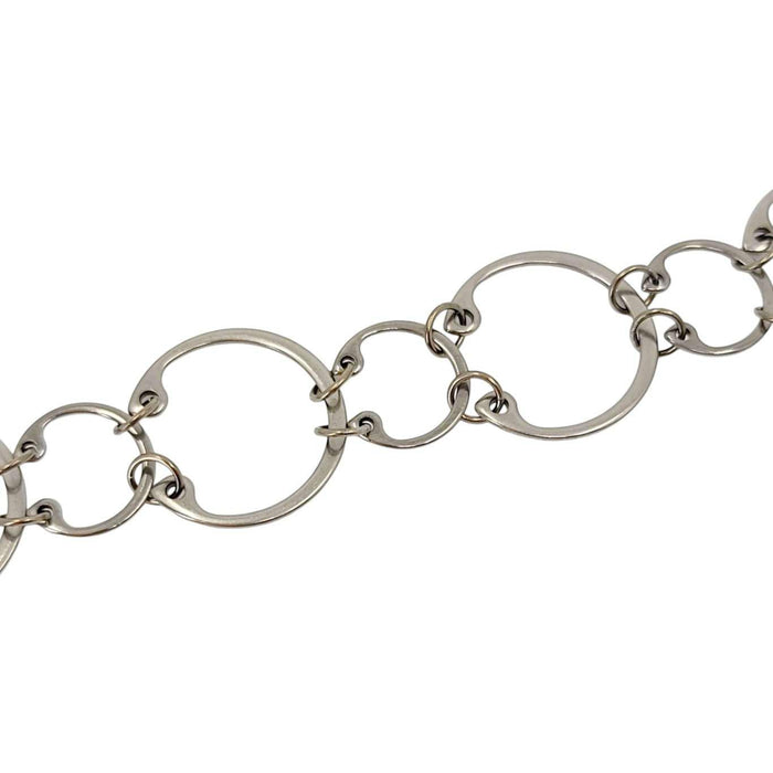 WSB102 $100 - Alternating Stainless Steel and Titanium Bracelet