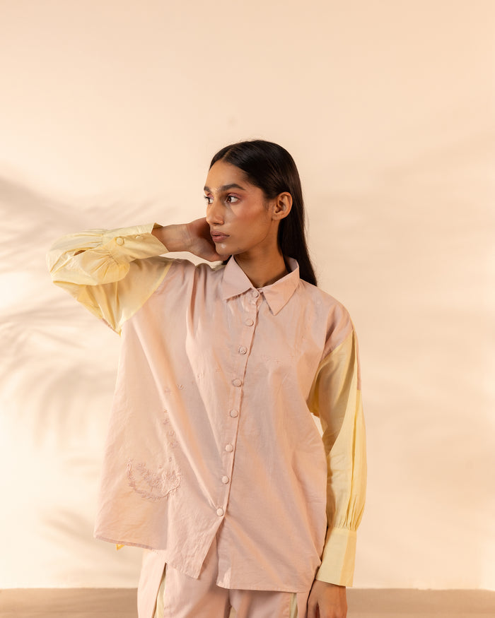 Breeze Shirt - Pink + Yellow
