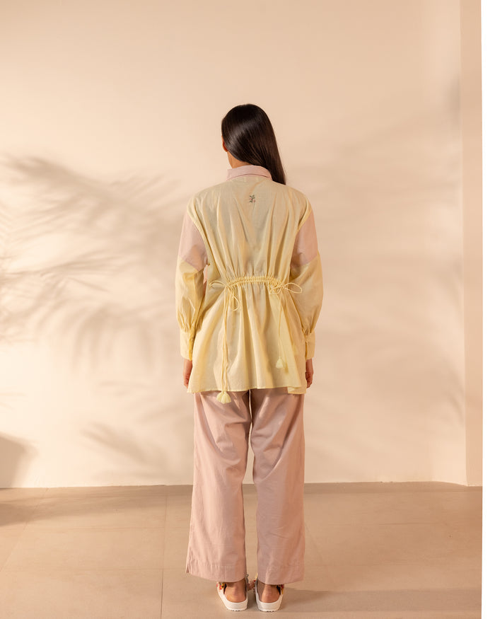 Breeze Shirt - Pink + Yellow