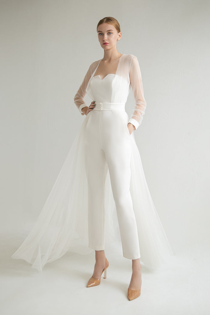 Bridal Cape With Long Sleeves Donna