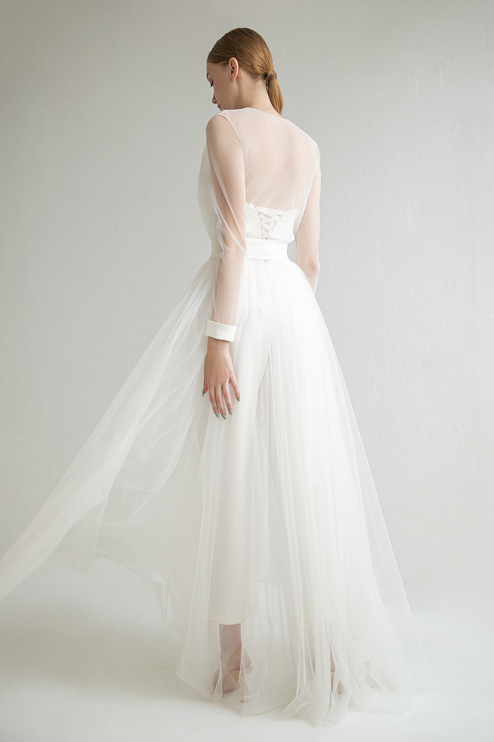 Bridal Cape With Long Sleeves Donna