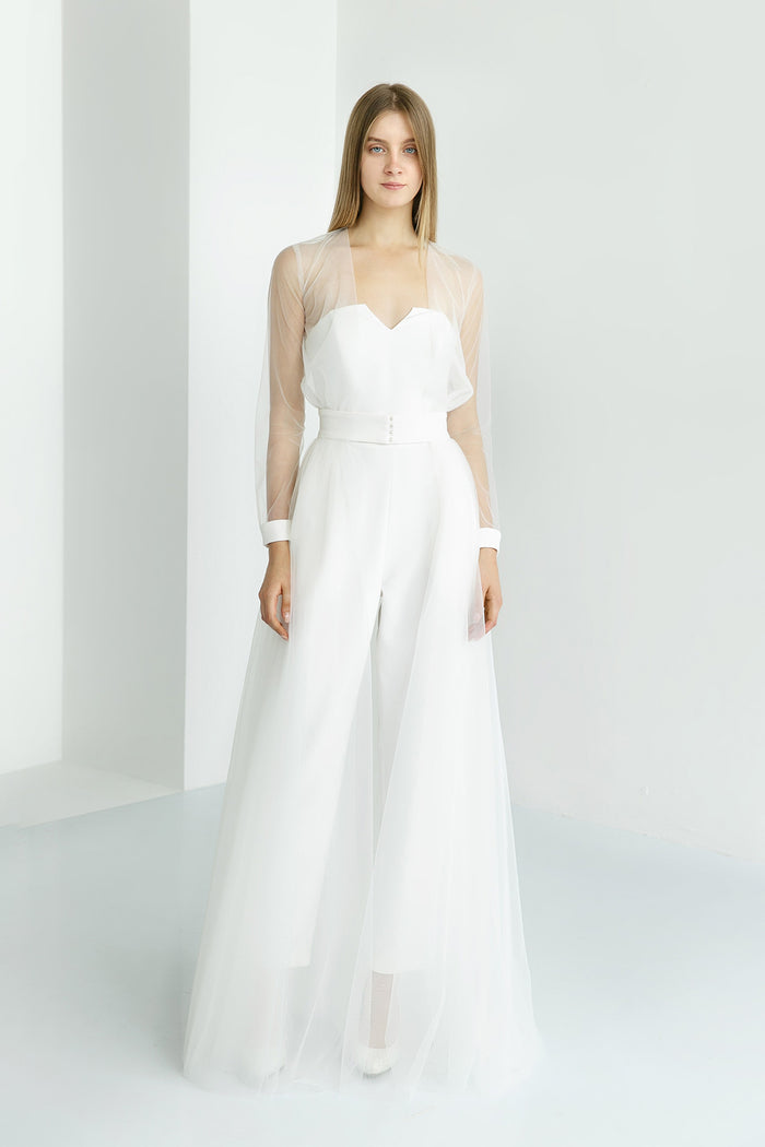 Bridal Cape With Long Sleeves Donna