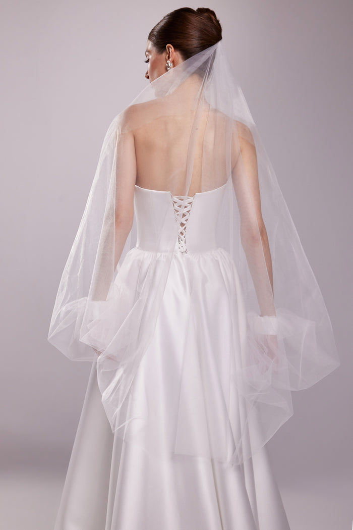 Bridal Tulle Cape Veil Tessa