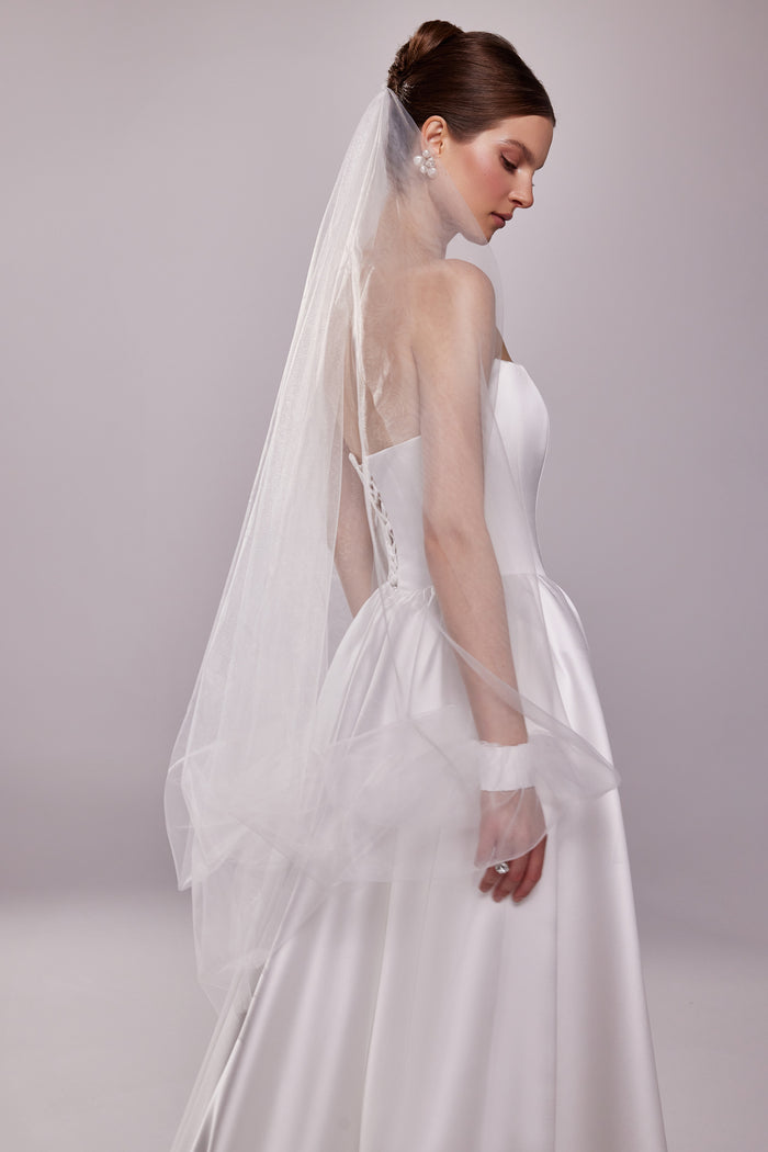 Bridal Tulle Cape Veil Tessa