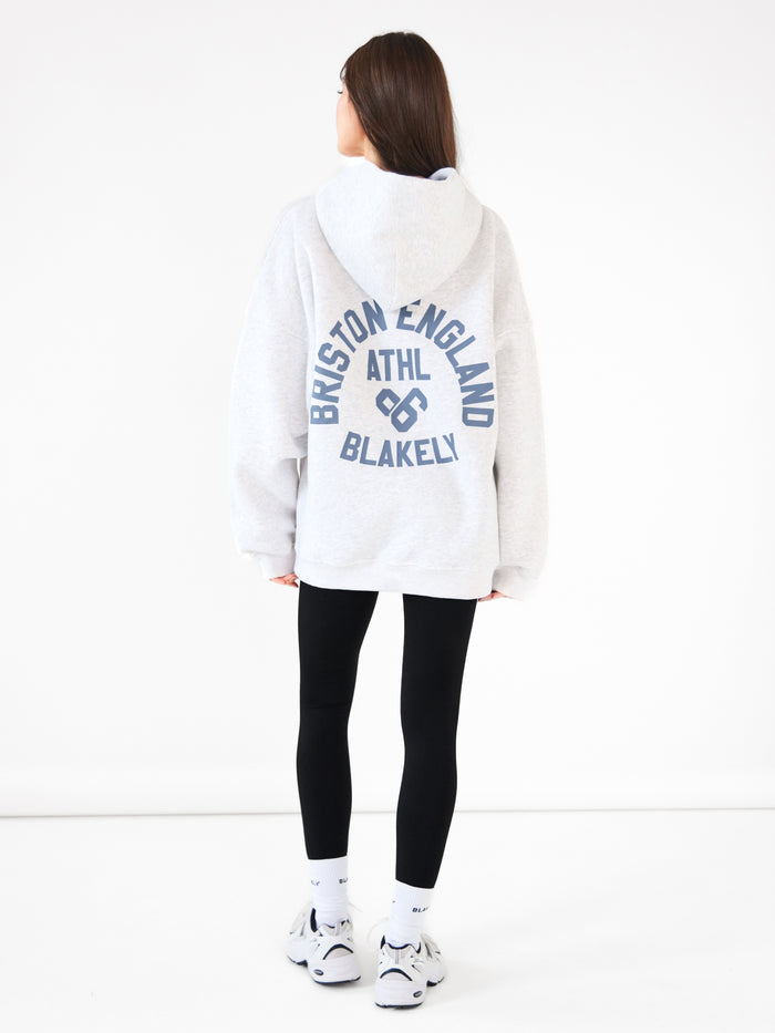 Briston Oversized Hoodie - Marl White