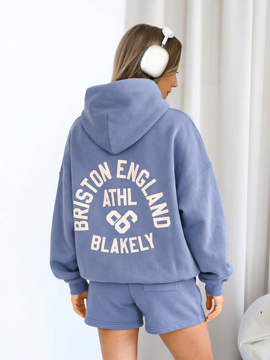 Briston Oversized Hoodie - Steel Blue